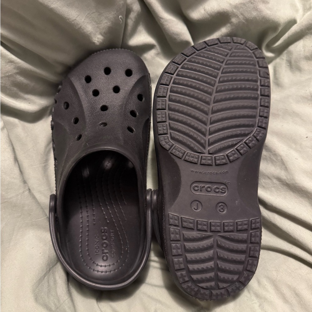 Never worn - Kids Black CROCS